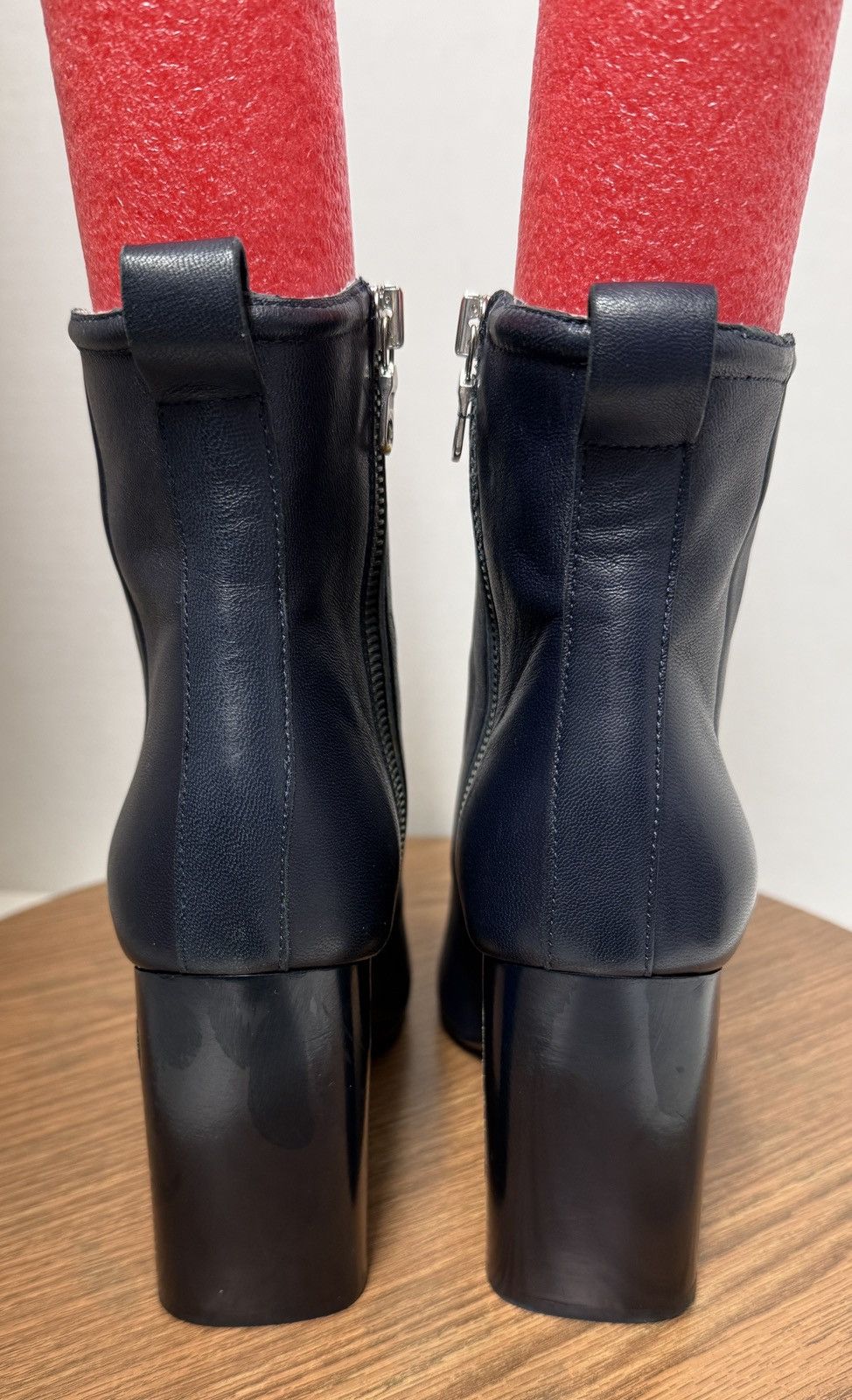 Rag & Bone Rag & Bone Salute Navy Ellis Leather Slim Profile Ankle Boot Size US 7.5 / IT 37.5 - 4 Thumbnail