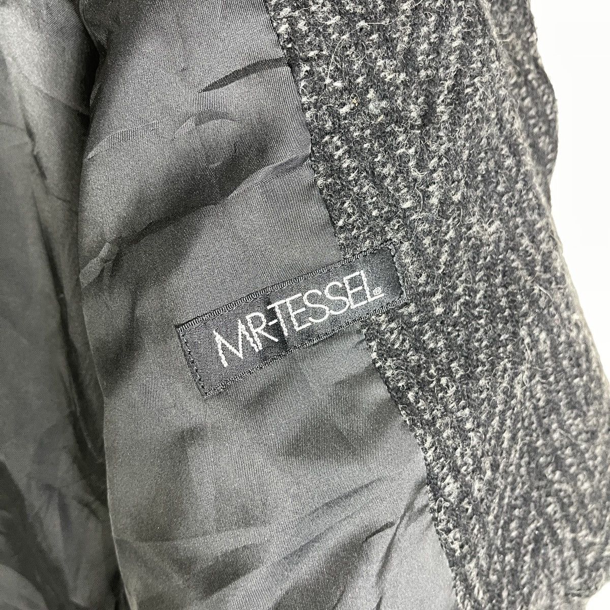 Issey Miyake Issey Miyake Inspired MR-TESSEL Herringbone Wool Bomber Size US M / EU 48-50 / 2 - 8 Thumbnail