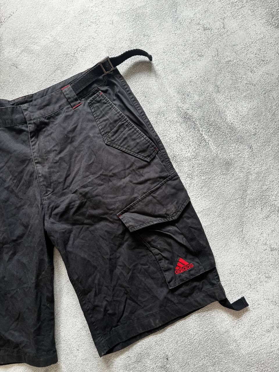 Adidas Milan faded vintage distressed cargo shorts