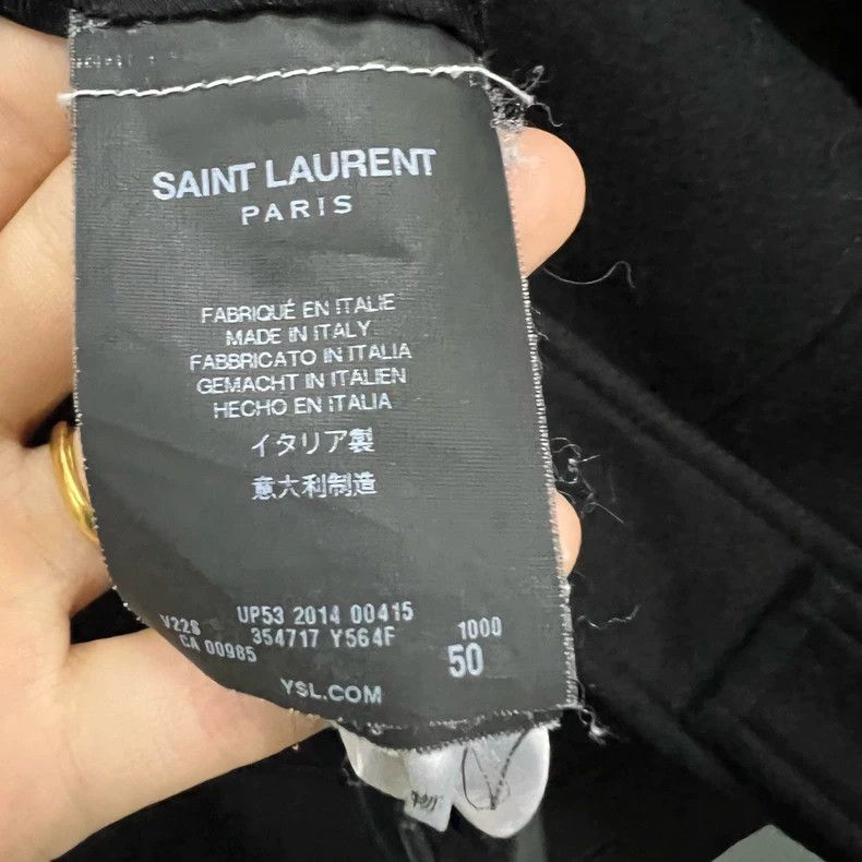 Saint Laurent Paris Saint Laurent Paris Black double-breasted coat 2505-Nextarr Size US M / EU 48-50 / 2 - 4 Thumbnail