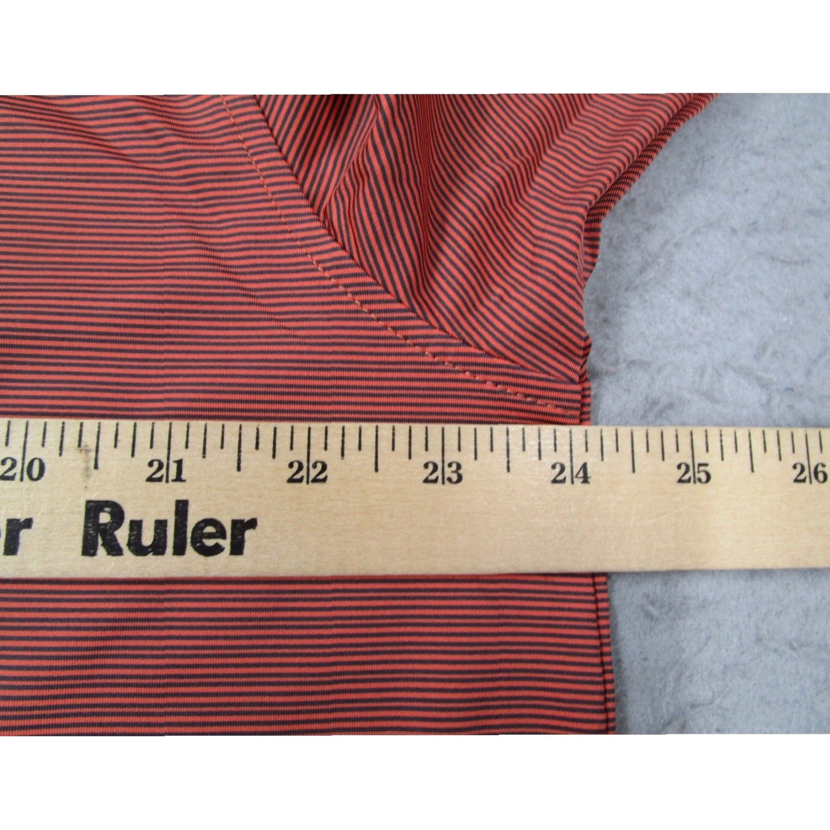 Vintage Straight Down Polo Shirt Mens 2XLT Orange Navy Blue Micro Stripe Golf Shirt Size US XXL / EU 58 / 5 - 6 Thumbnail