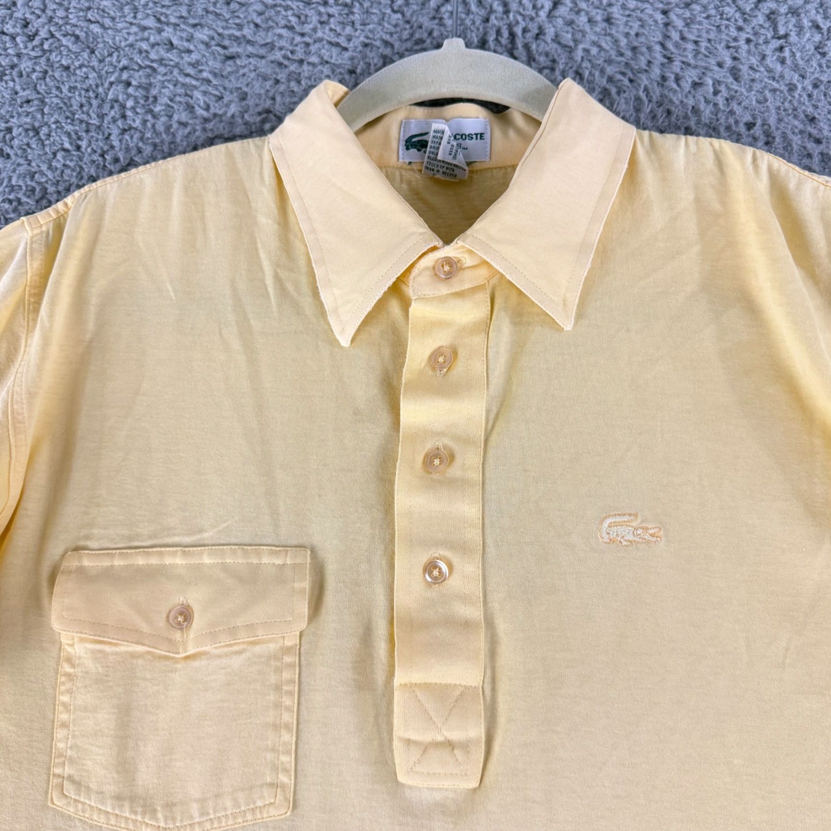 Lacoste Lacoste Club Polo Shirt Mens Large Yellow 100% Cotton Lisle Mercerized SS Polo Shirt Mens Yellow Lacoste Club Lisle Mercerized 100% Cotton Stainless? Size US L / EU 52-54 / 3 - 2 Thumbnail