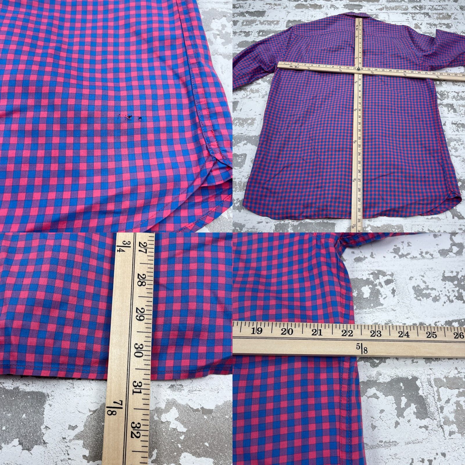 Southern Tide Southern Tide Shirt Men Medium Pink Blue Button Up Gingham Check Performance Size US M / EU 48-50 / 2 - 8 Thumbnail