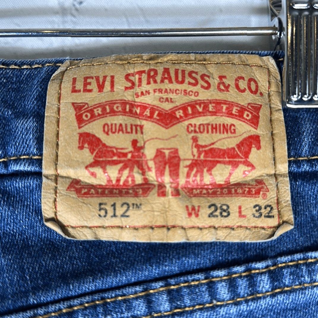 Levi's Levi’s 512 Mens Slim Taper Jeans Denim W28 L32 Size US 31 - 3 Thumbnail