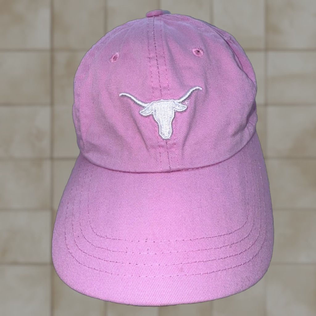Russell Athletic Texas Longhorns Pink College Hat Women's NCAA University Cap Russell Athletic Adjustable Baseball Cap Size ONE SIZE - 1 Thumbnail