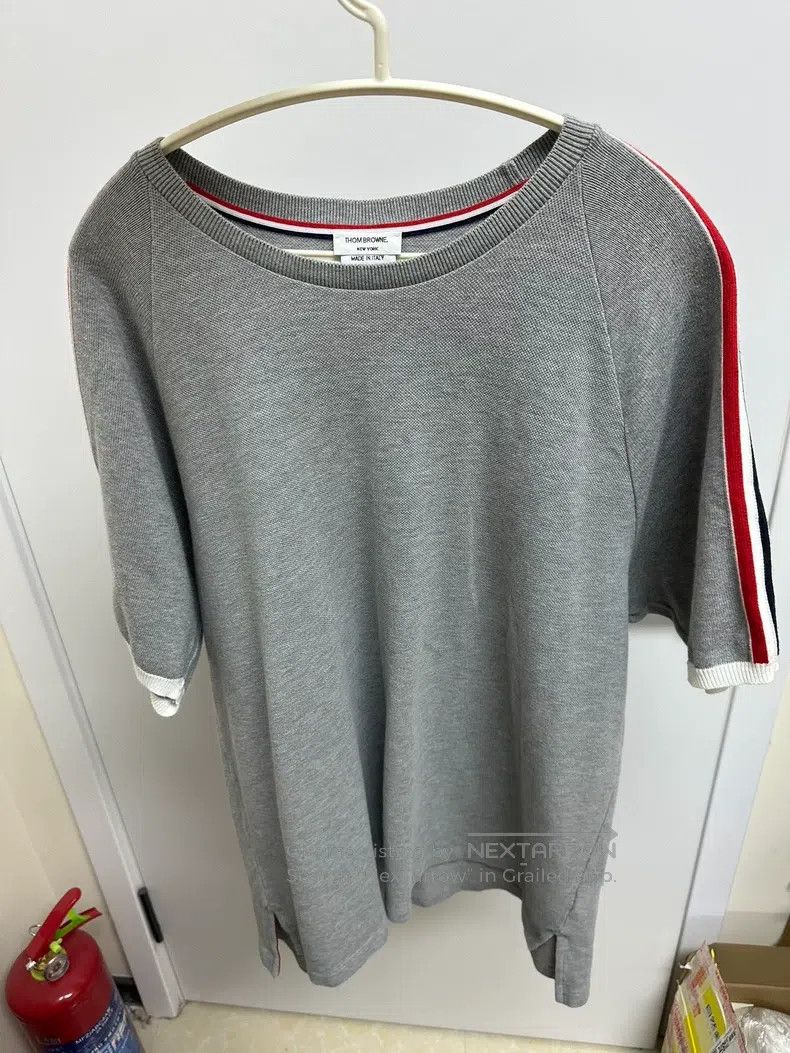 Thom Browne Thom Browne Gray Short Sleeve Knit Shirt Size US XXL / EU 58 / 5 - 1 Thumbnail