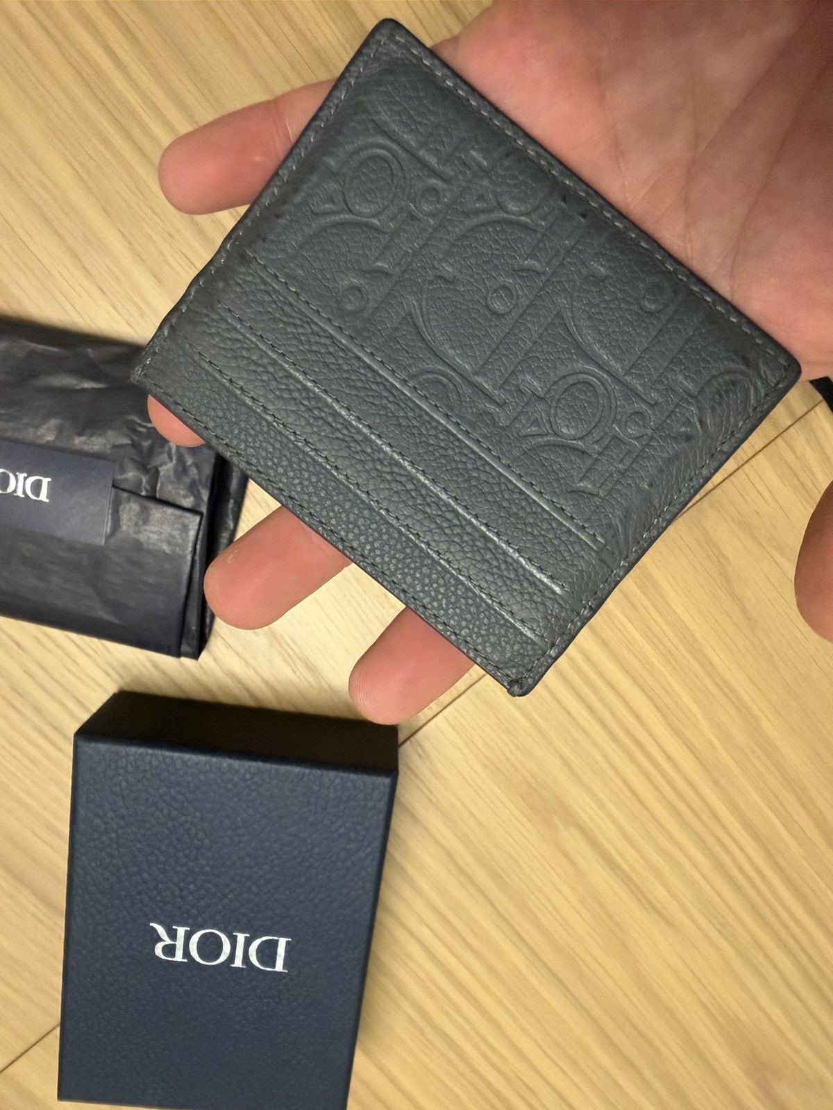 Dior Dior Card Holder Gradient Dior Gravity Leather Size ONE SIZE - 15 Thumbnail