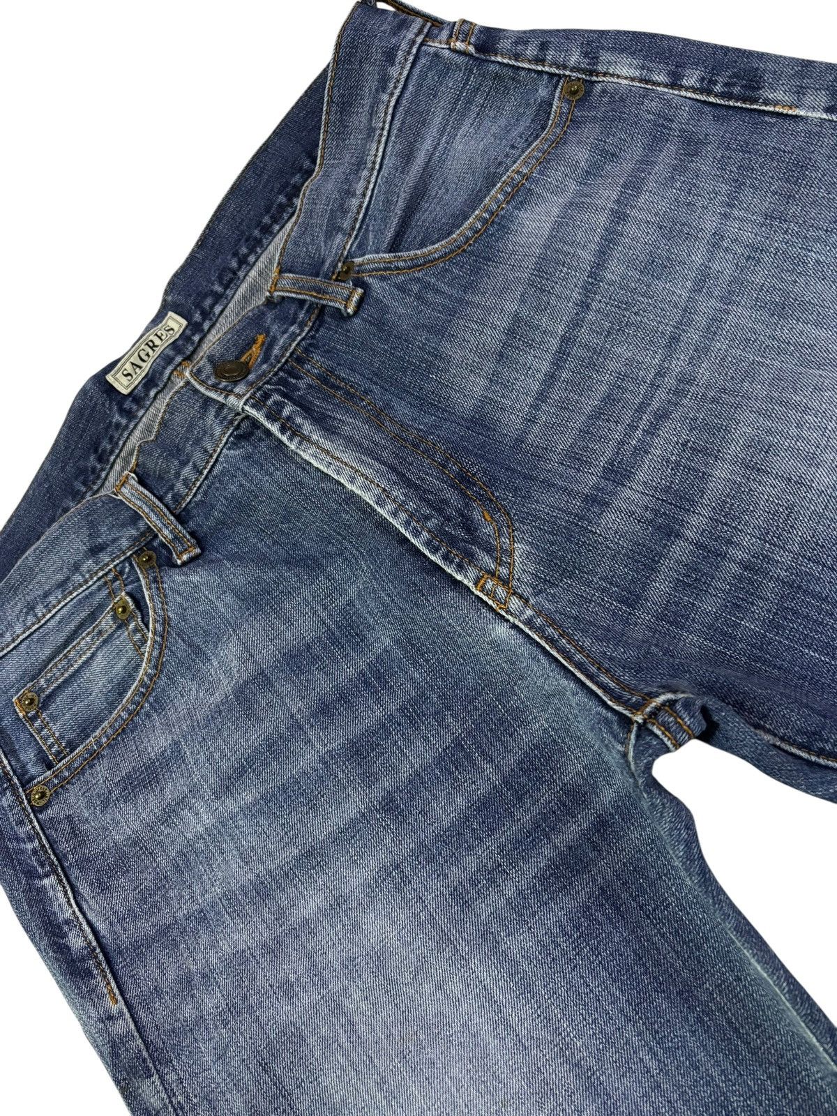 Japanese Brand Vtg Sagres Japan By Shimamura Jeans Size US 33 - 3 Thumbnail