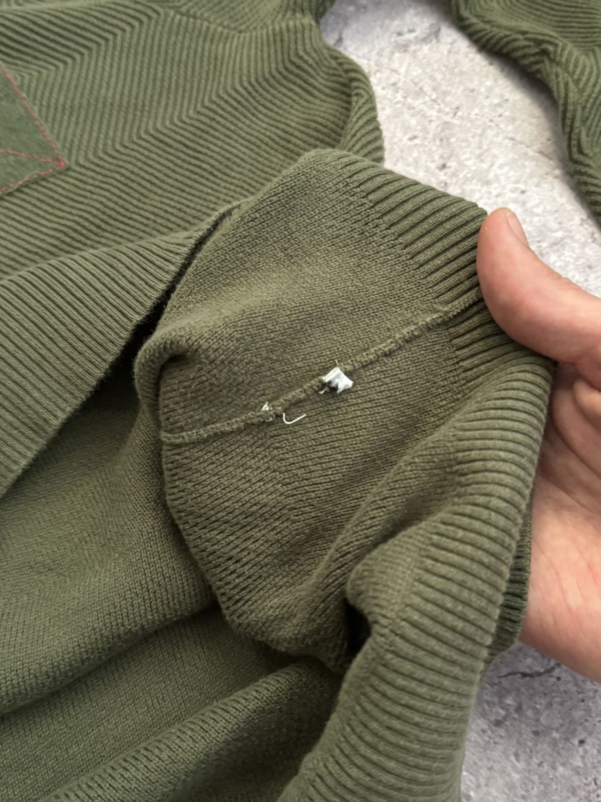 Diesel Vintage Diesel military style knitting sweater sweatshirt Size US XL / EU 56 / 4 - 7 Thumbnail