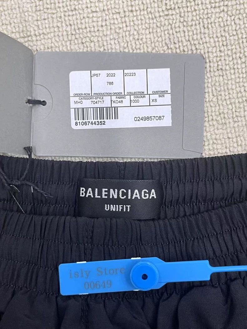 Balenciaga Balenciaga size XS Solid Logo print elasticated waist slack Size US 26 / EU 42 - 4 Thumbnail