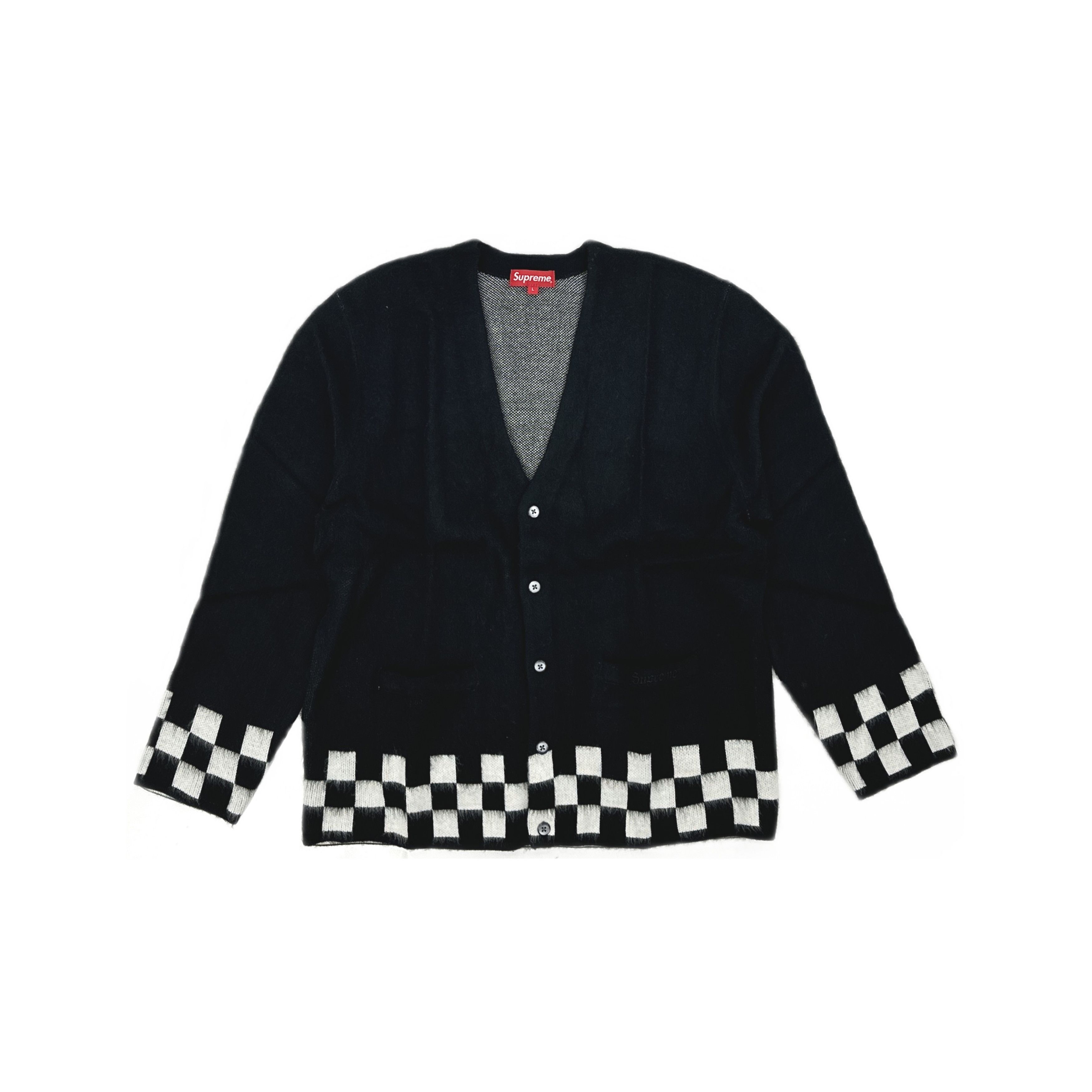 Supreme Supreme Beaded Applique Cardigan Sz. L | Grailed