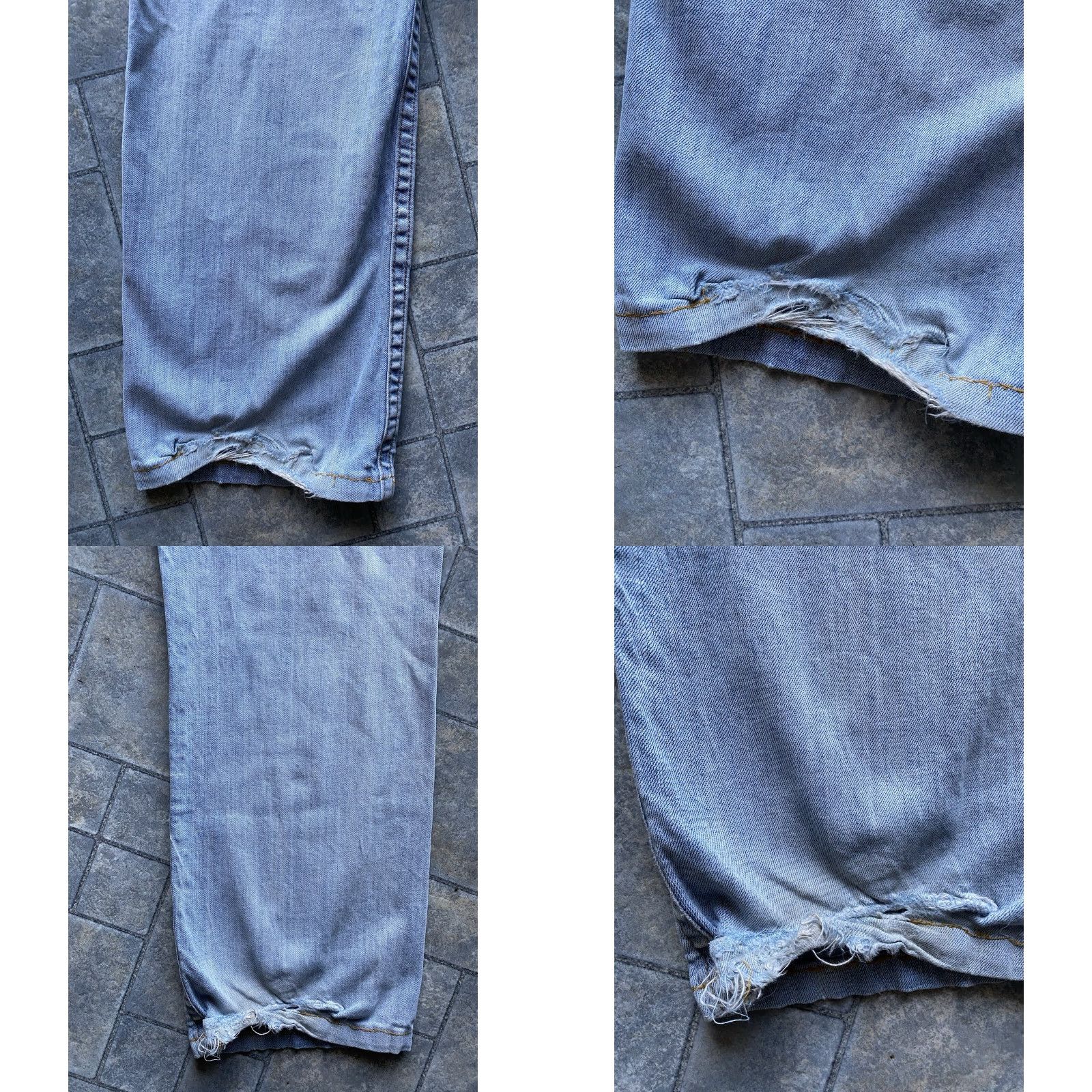 Vintage Rock Revival Jeans Straight Mens Size 44 Damaged Blue Jeans Mens Rock Revival Straight 44 Damaged Size US 44 / EU 60 - 10 Thumbnail