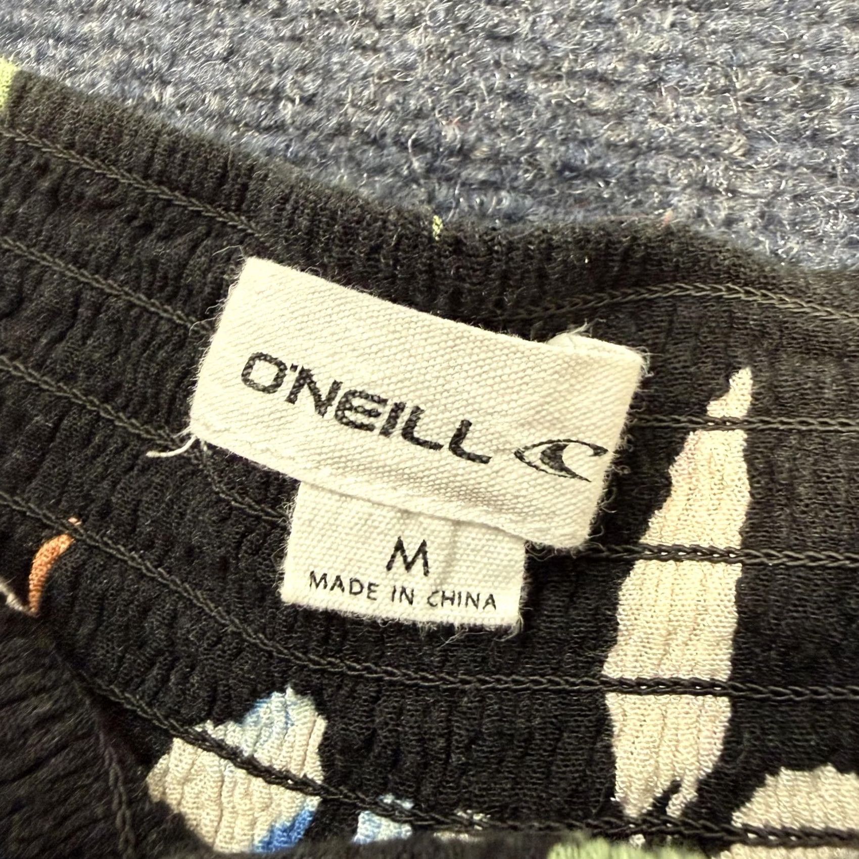 O'Neill O'Neill Dress Pants Womens M Black Floral Crepe Straight Leg Elastic Waist Pants Dress Size 32" / US 10 / IT 46 - 4 Thumbnail
