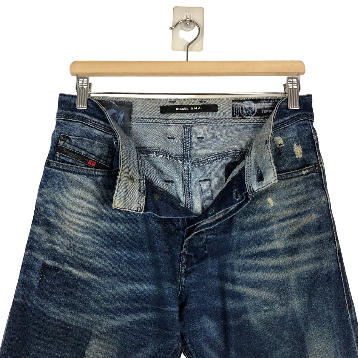 Diesel 🔥Vintage Slim Cut Denim Biker Wear Diesel Distressed Design Size US 30 / EU 46 - 13 Thumbnail