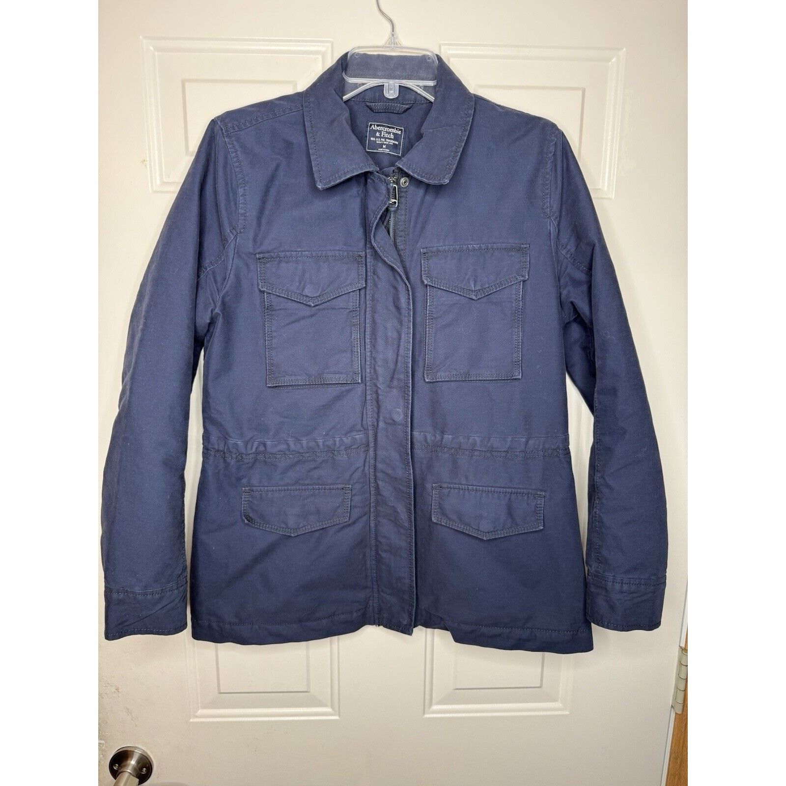 Abercrombie & Fitch Sherpa Lined Military Jacket Mens Medium