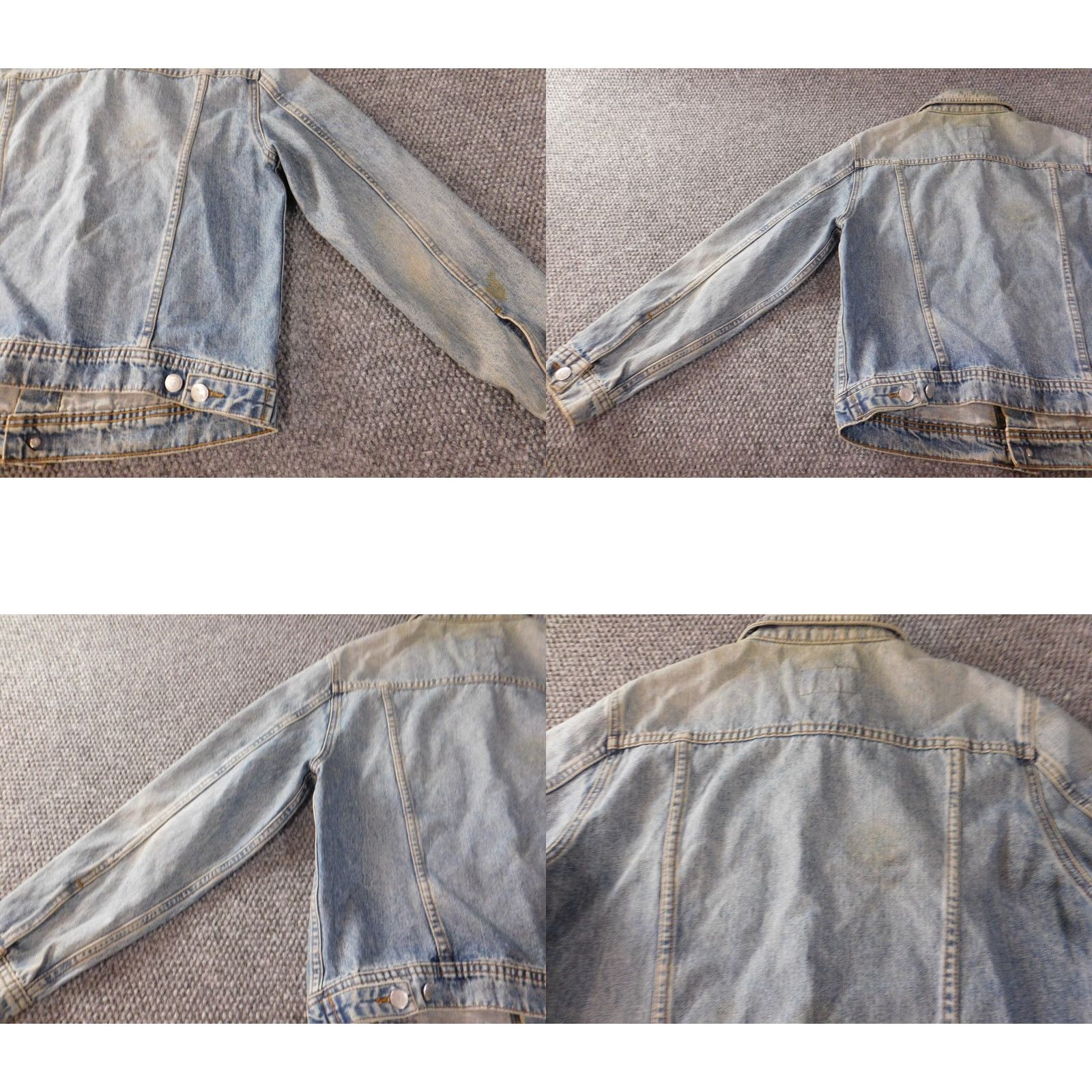 Calvin Klein Calvin Klein Denim Jacket Womens M Blue Button Cotton Jeans Regular Lining Logo Vintage No Size 32" / US 10 / IT 46 - 9 Thumbnail
