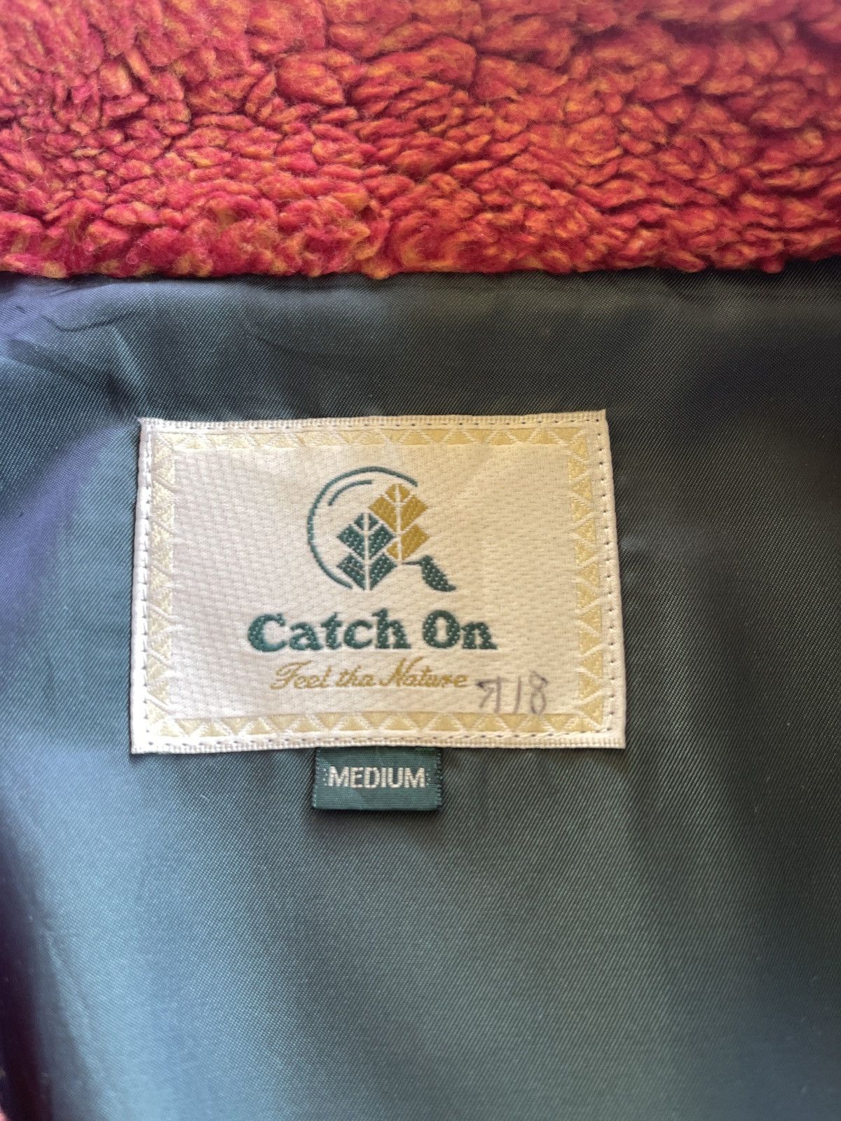Japanese Brand Vintage 90s Catch On Printed Teddy Fleece Size US M / EU 48-50 / 2 - 9 Thumbnail