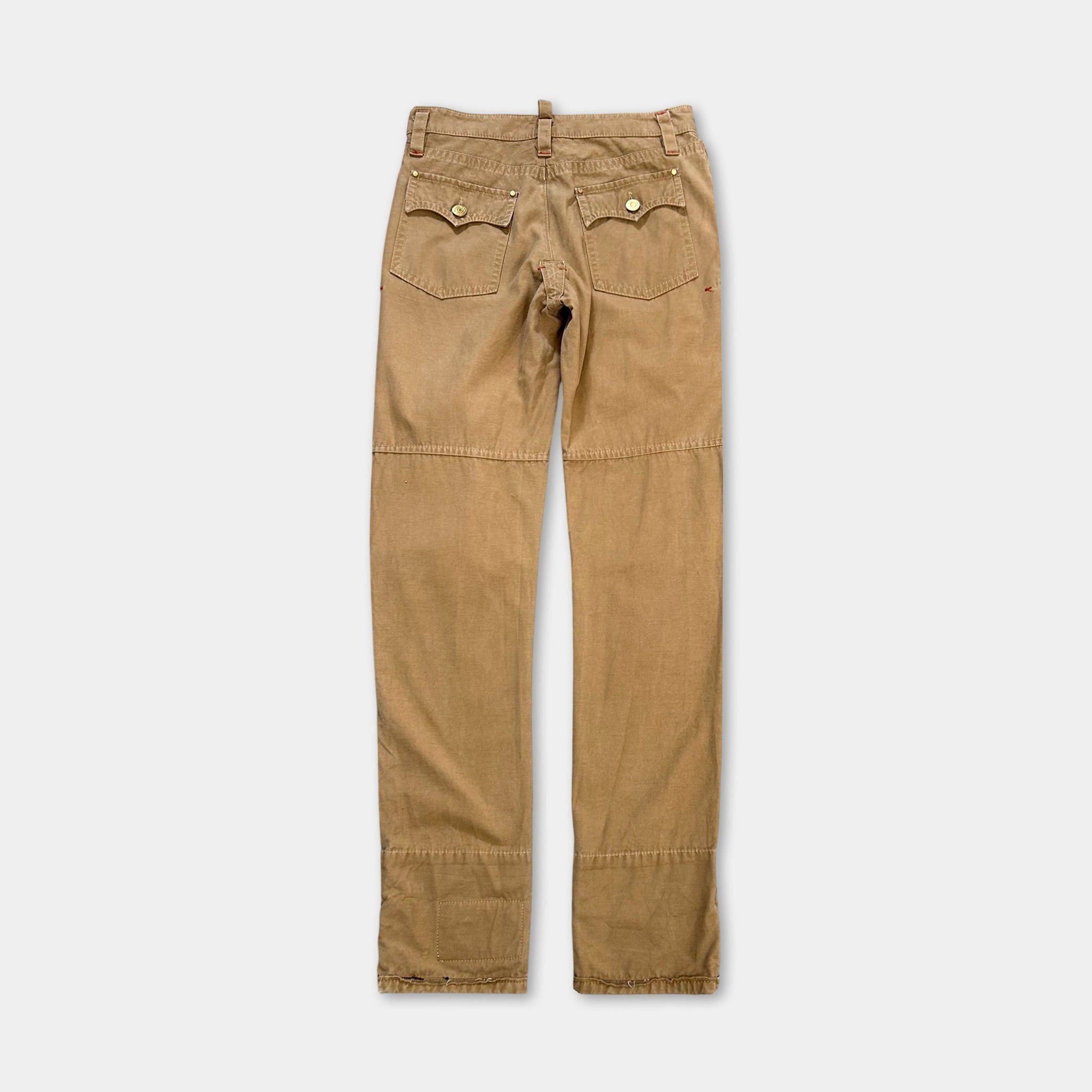 Dsquared2 Dsquared2 AC/DC 2000s Beige Pants Size US 30 / EU 46 - 4 Thumbnail