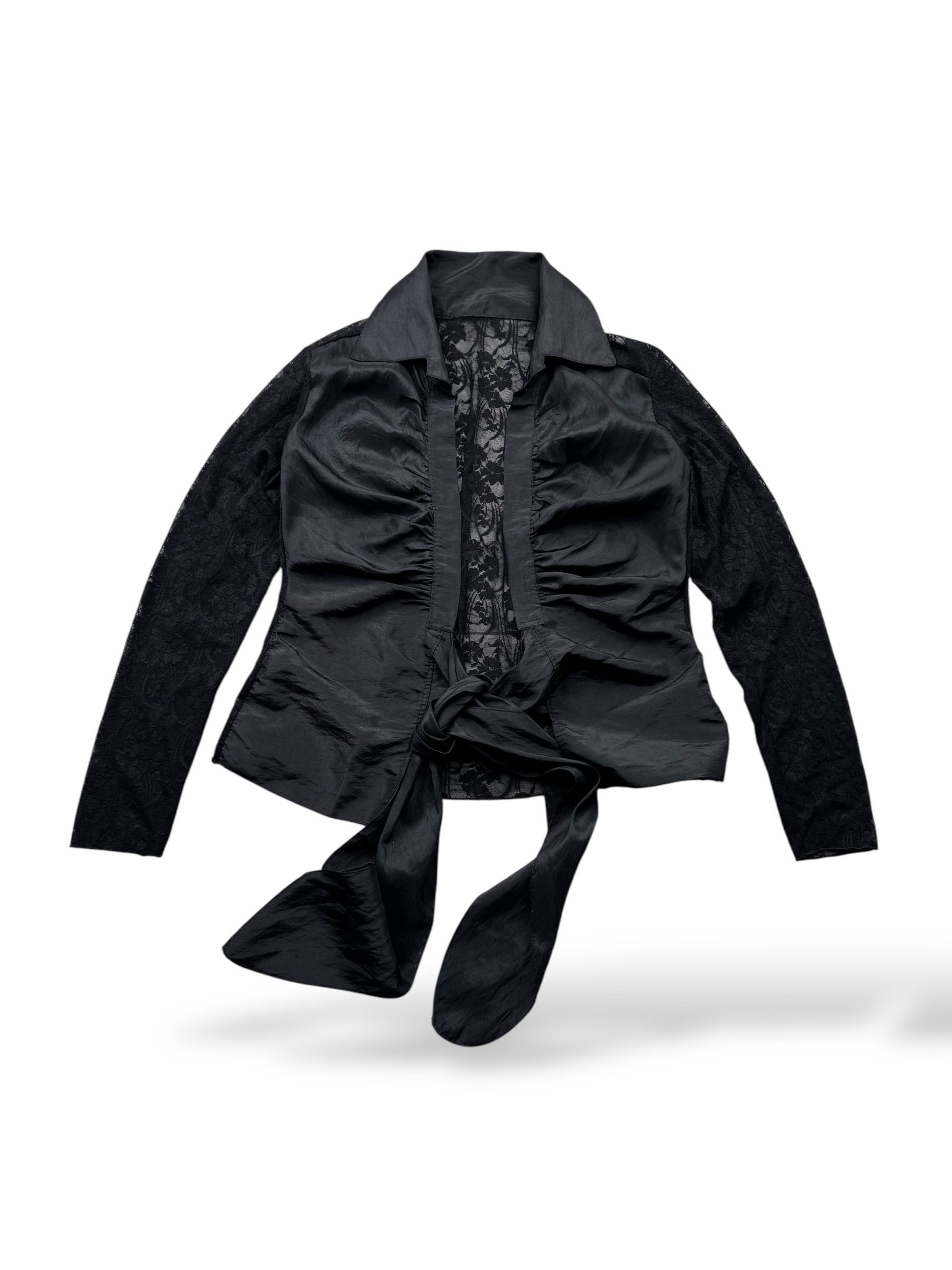 Japanese Brand Vintage Blouse With Mesh Details W398(V9) Size M / US 6-8 / IT 42-44 - 1 Thumbnail
