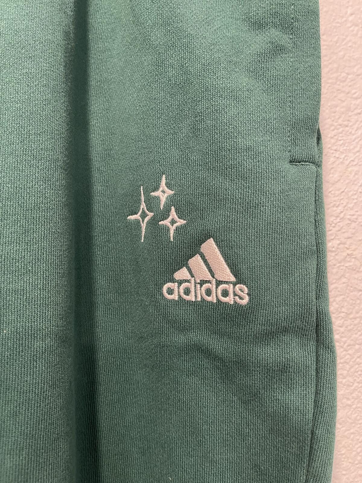 Adidas Adidas Green Jogger Sweatpants with Embroidered Logo and P.O Size 40" / US 18 - 4 Thumbnail