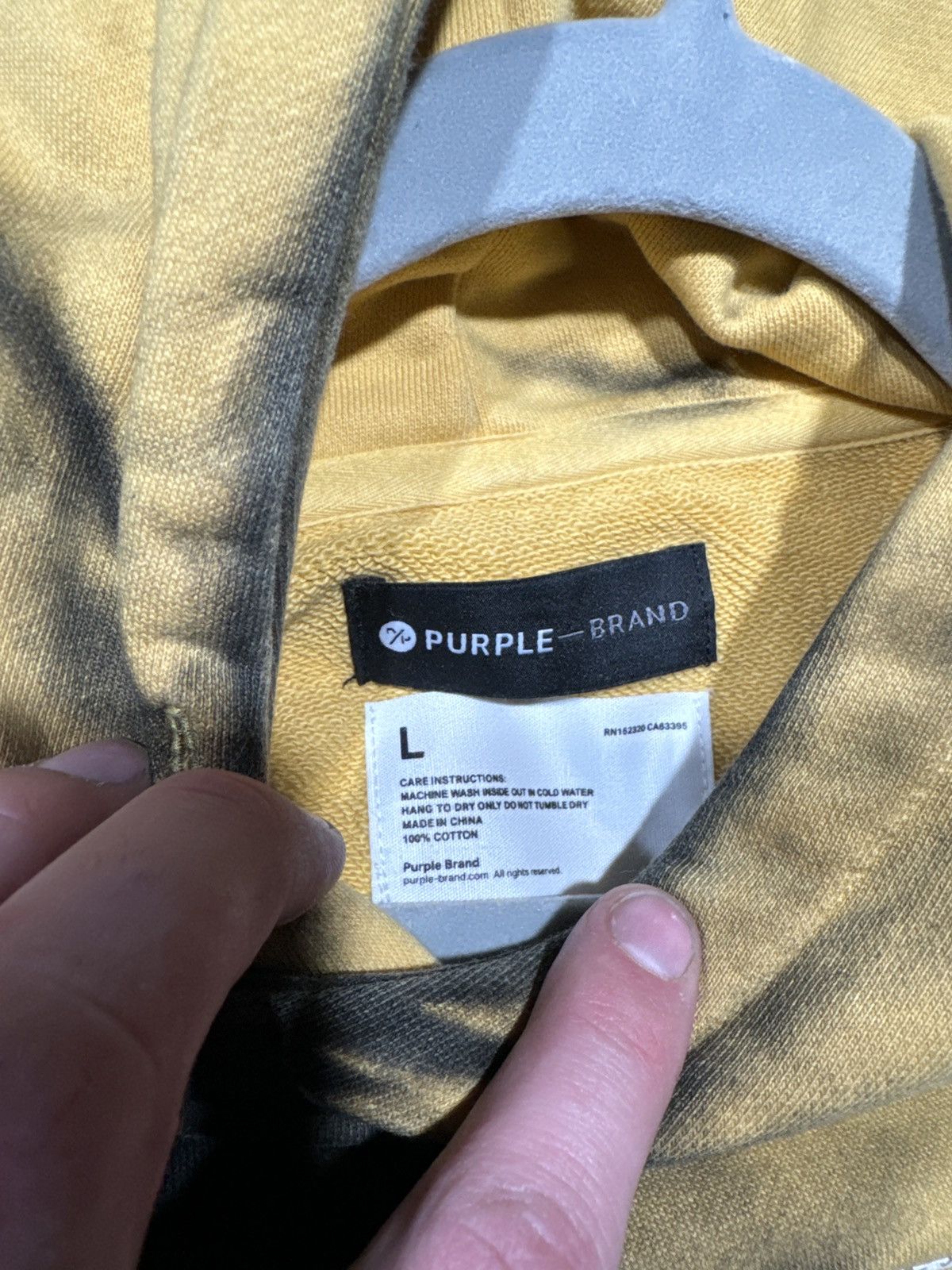 Purple Brand Purple brand yellow trademark hoodie Size US L / EU 52-54 / 3 - 2 Thumbnail