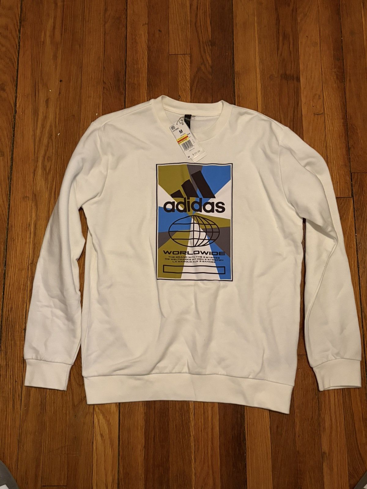 Adidas Adidas white crewneck sweatshirt Size US M / EU 48-50 / 2 - 1 Thumbnail