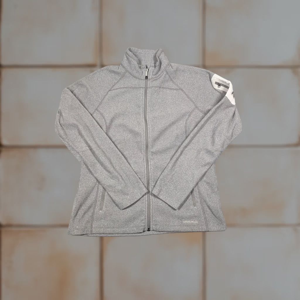 Eddie Bauer Eddie Bauer Jacket Womens Large Gray Fleece Full Zip Lightweight Outdoor Casual Size L / US 10 / IT 46 - 1 Thumbnail