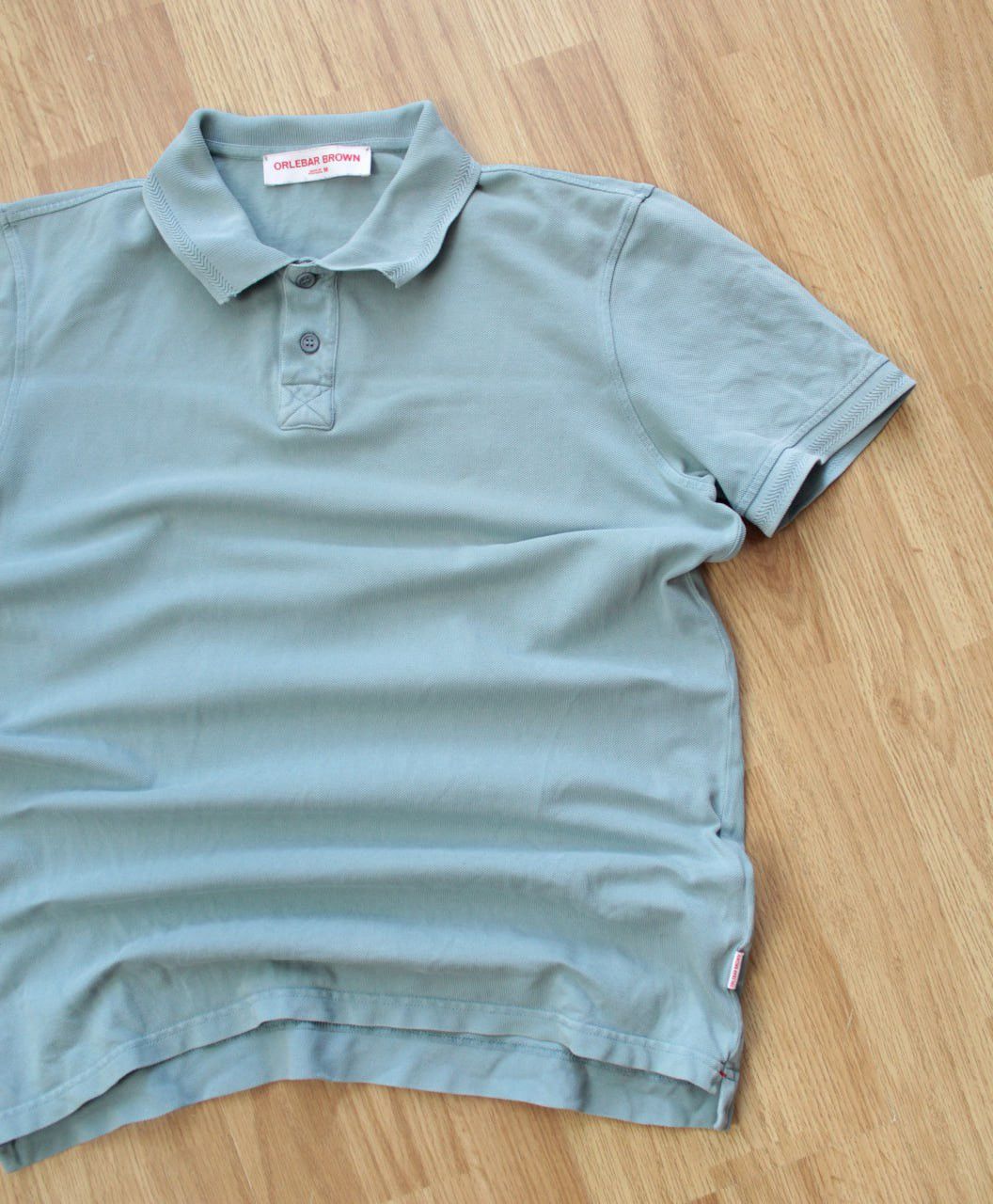 Orlebar Brown 🔥 Orlebar Brown Jarrett Washed Polo Shirt Distressed Blue Size US M / EU 48-50 / 2 - 2 Thumbnail