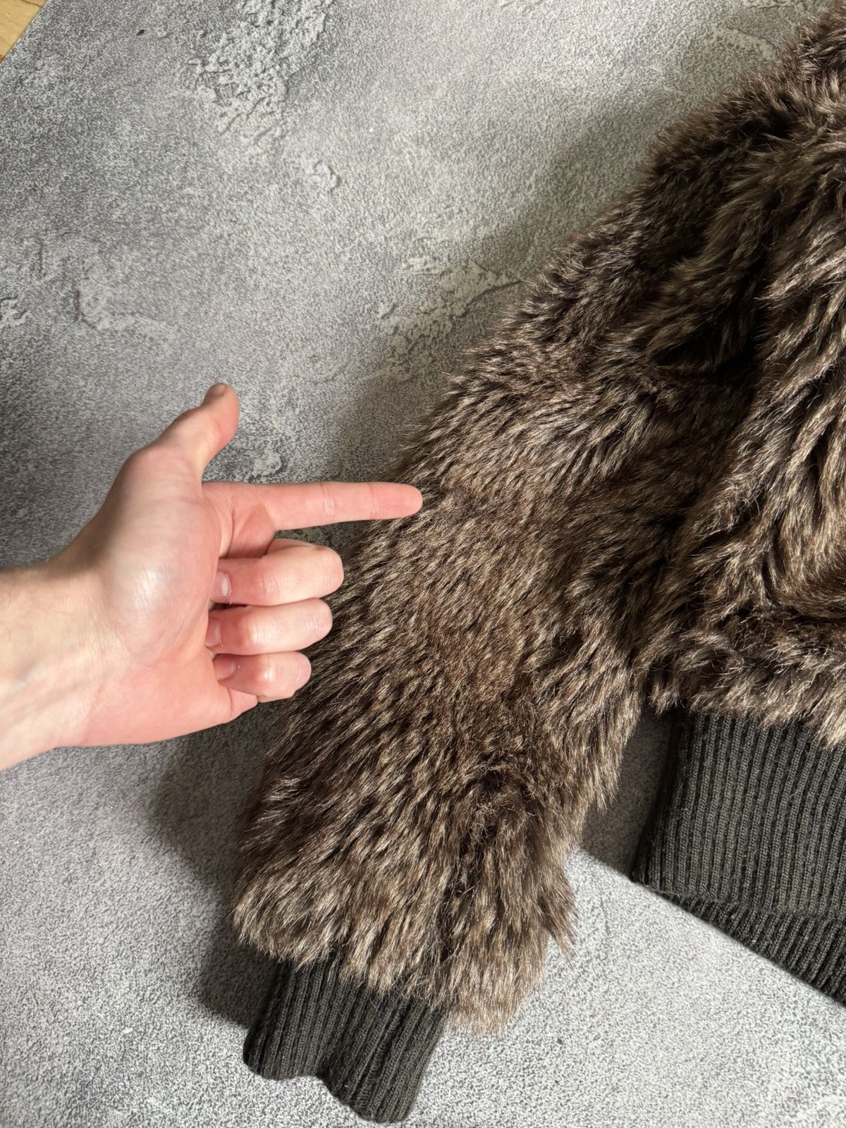 Hysteric Glamour × If Six Was Nine Rare M Faux Fur jacket bomber coat y2K Avantgarde L.G.B. 90s Size M / US 6-8 / IT 42-44 - 23 Thumbnail