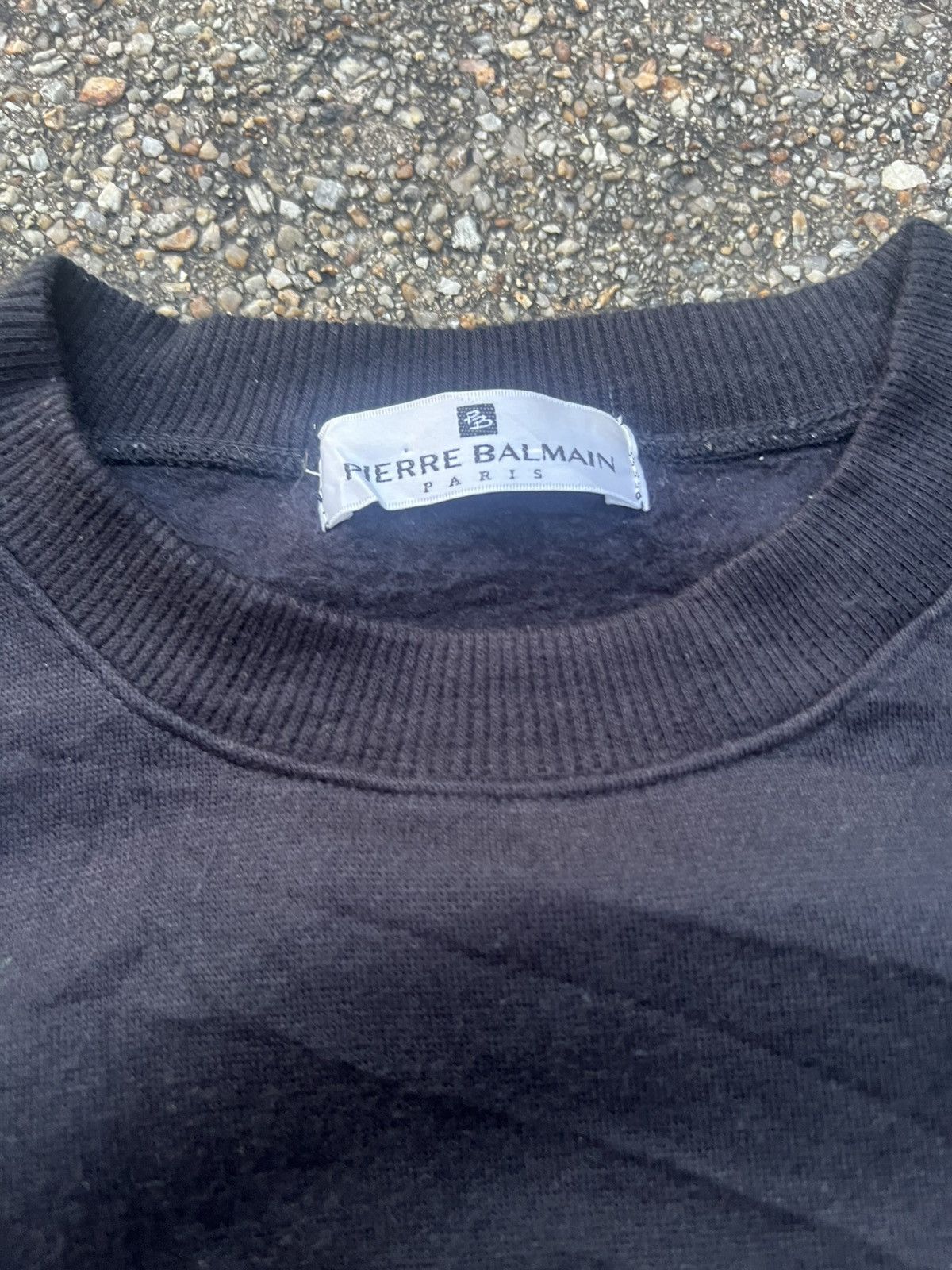 Pierre Balmain Pierre Balmain Spell Out Sweatshirt Size US L / EU 52-54 / 3 - 4 Thumbnail