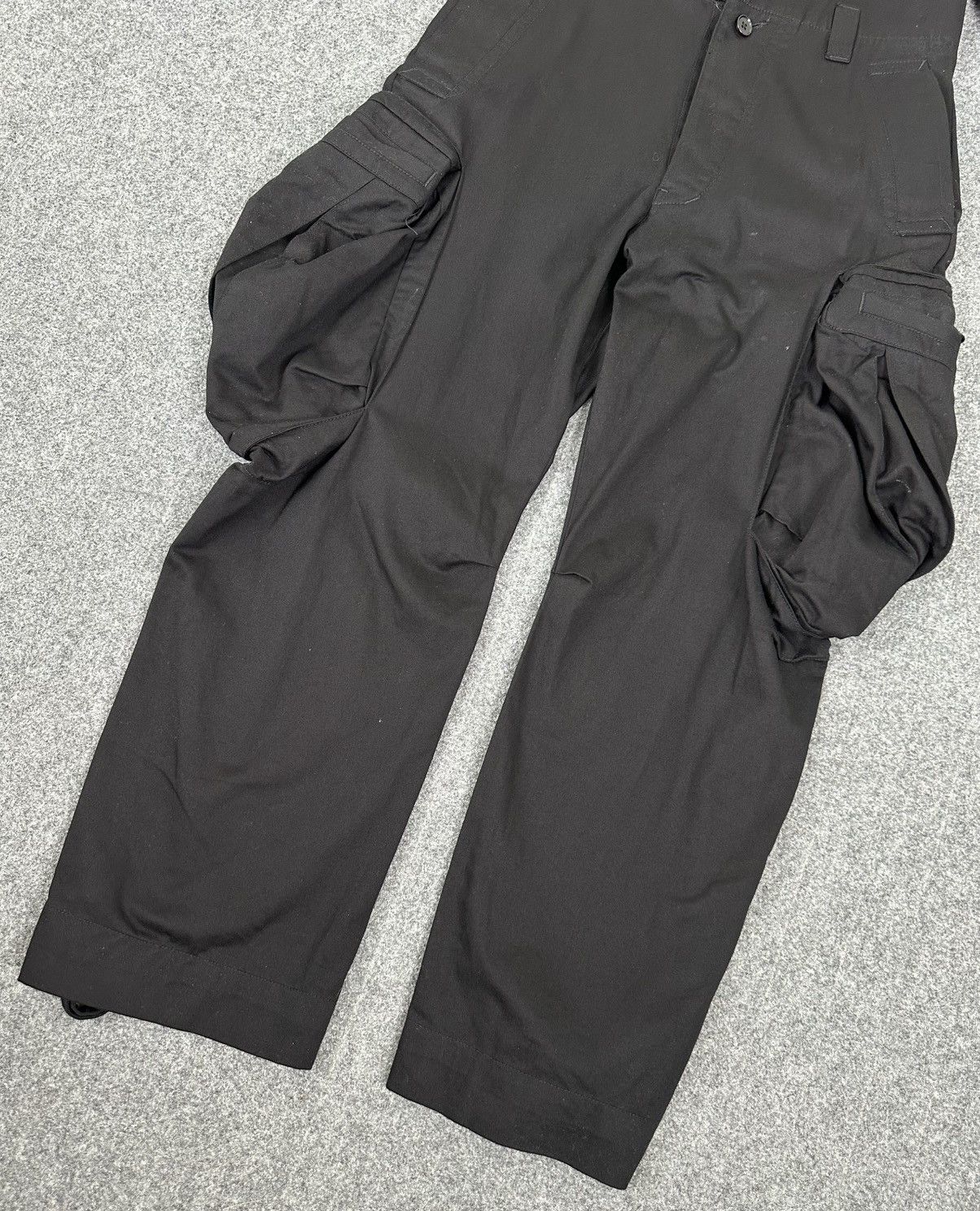 Y's × Yohji Yamamoto Yohji Yamamoto - Y’s S/S01 “Bomb” Parachute Cargo Jumpsuit Size US 33 - 3 Thumbnail