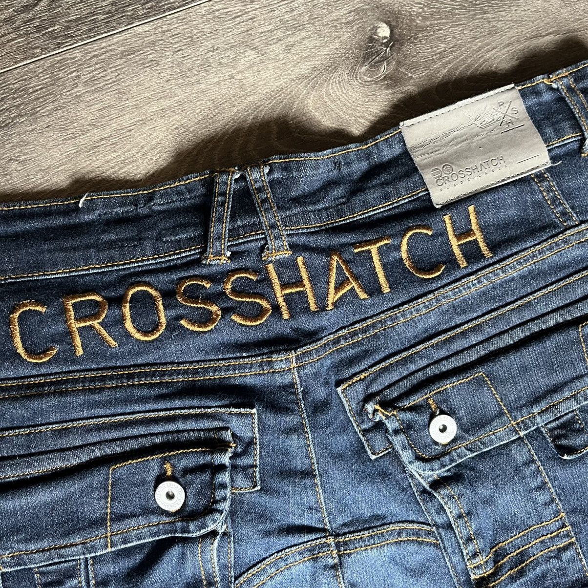 Vintage Vintage Y2K Crosshatch Logo Baggy Cargo Denim Jean Shorts 34 Size US 34 / EU 50 - 5 Thumbnail