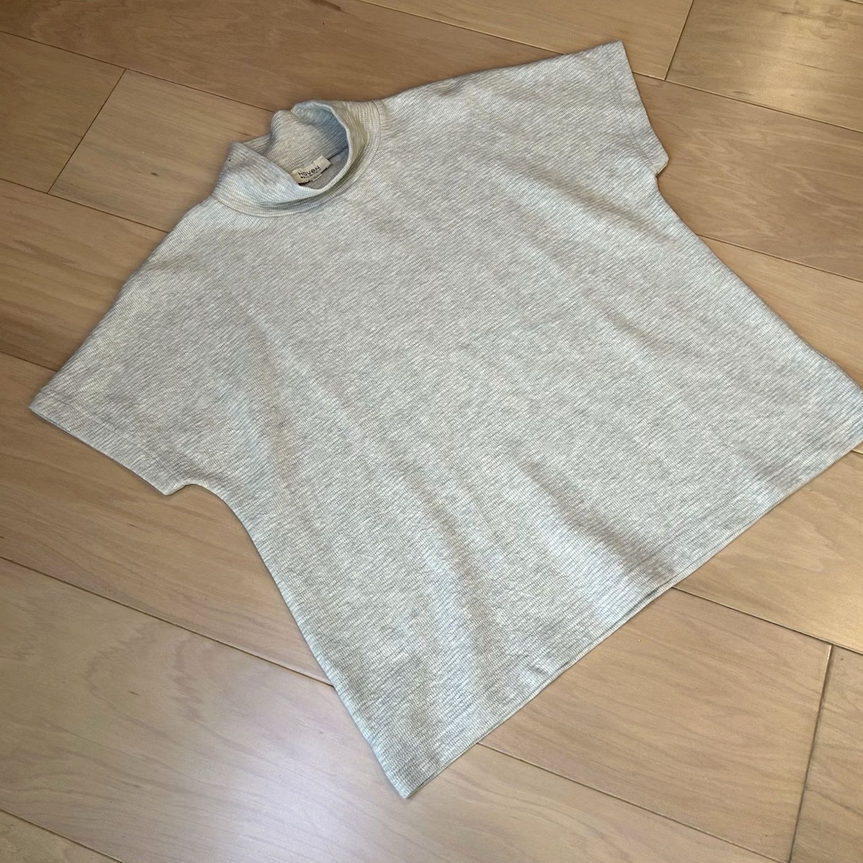 Vintage Haven Well Within Cozy Knit Mockneck Top Short Sleeve Women’s Small Ivory Cotton Polyester Spandex Knit Logo T-Shirt Vintage No Mens? Size S / US 4 / IT 40 - 3 Thumbnail