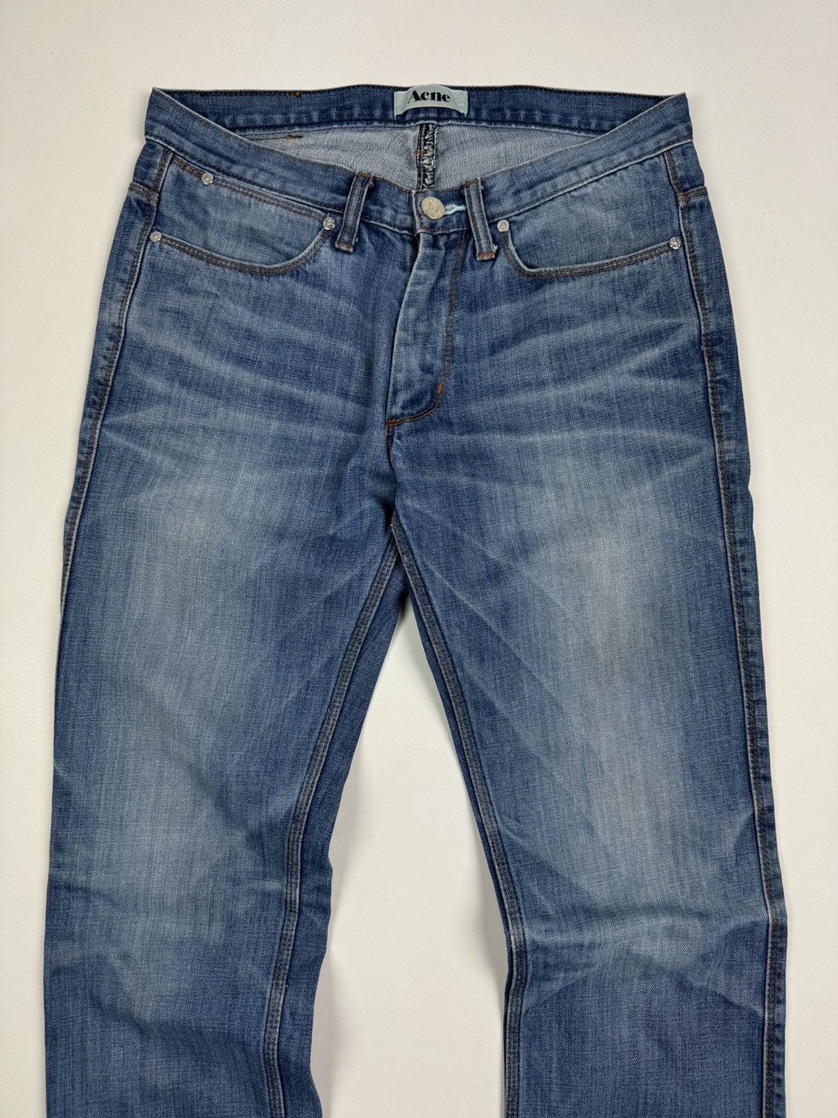 Acne Studios Acne Max Stencil Blue Jeans Size 31x34 Size US 31 - 5 Thumbnail