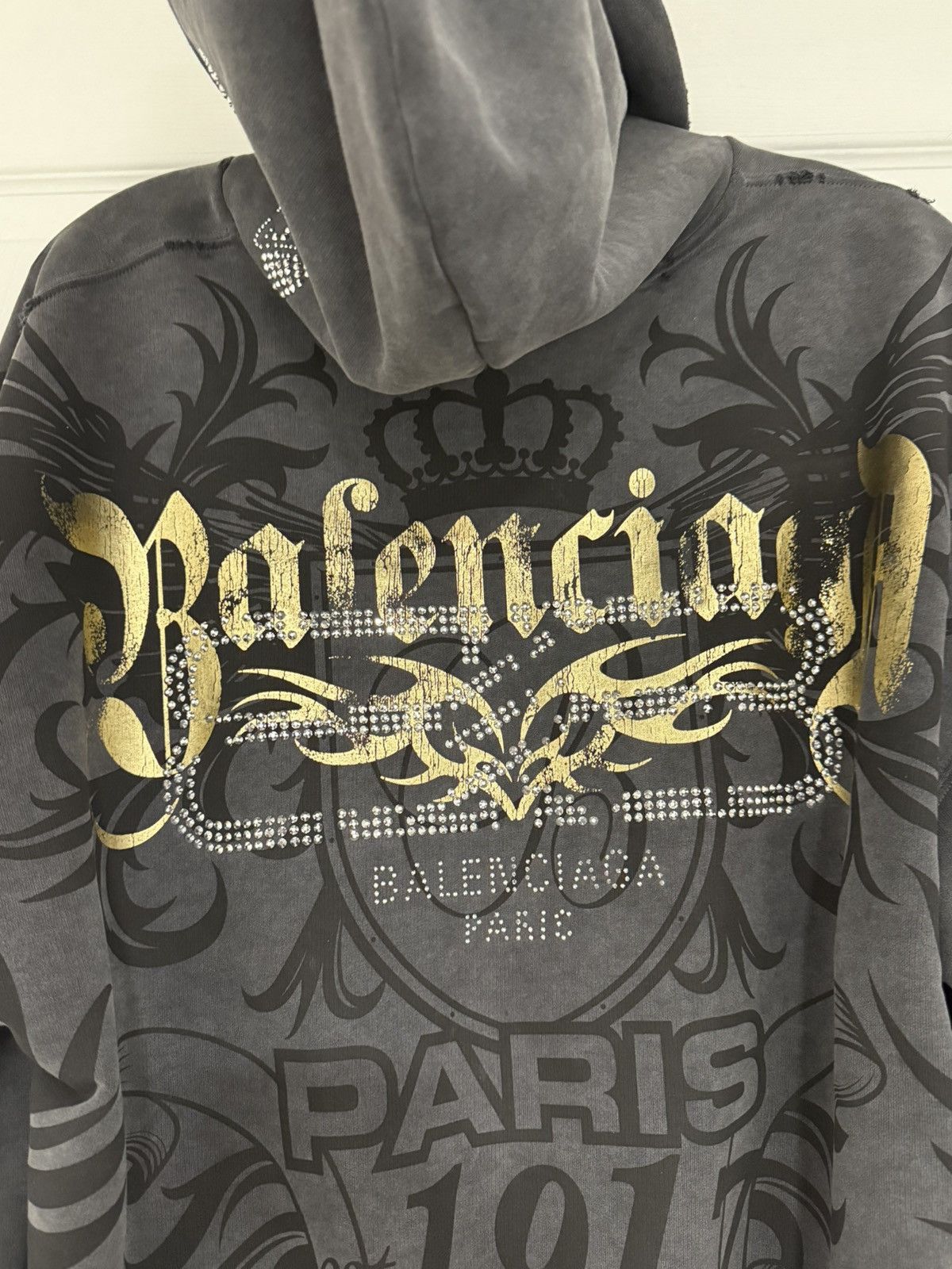 Balenciaga Balenciaga tacky gold y2k hoodie Size US M / EU 48-50 / 2 - 6 Thumbnail