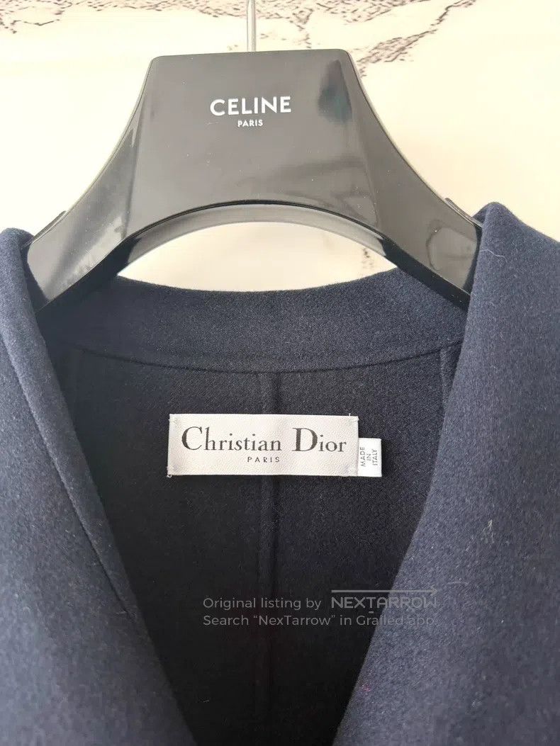 Dior Dior Navy Blue Long Coat Size XXS / US 00 / IT 34 - 2 Thumbnail