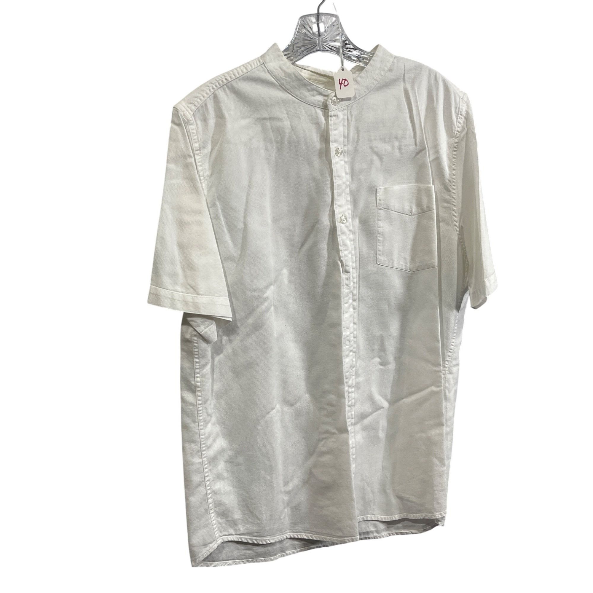 Other Primark Mens White Button-Up Shirt XL 100% Cotton Short Slee Size US XL / EU 56 / 4 - 1 Thumbnail