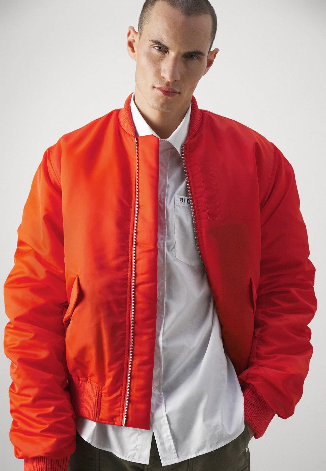 Acne Studios !DS! SS23 Won Hundred Reykjavik M Red Bomber Jacket Size US L / EU 52-54 / 3 - 7 Thumbnail
