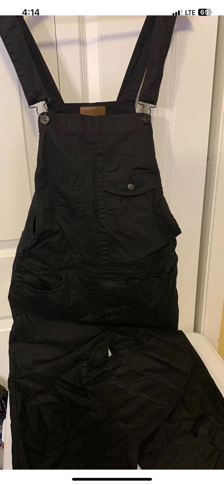 Asos Asos Womens Black Denim Overalls Size Xxl W30” L35” Jeans Size 30" / US 8 / IT 44 - 4 Thumbnail