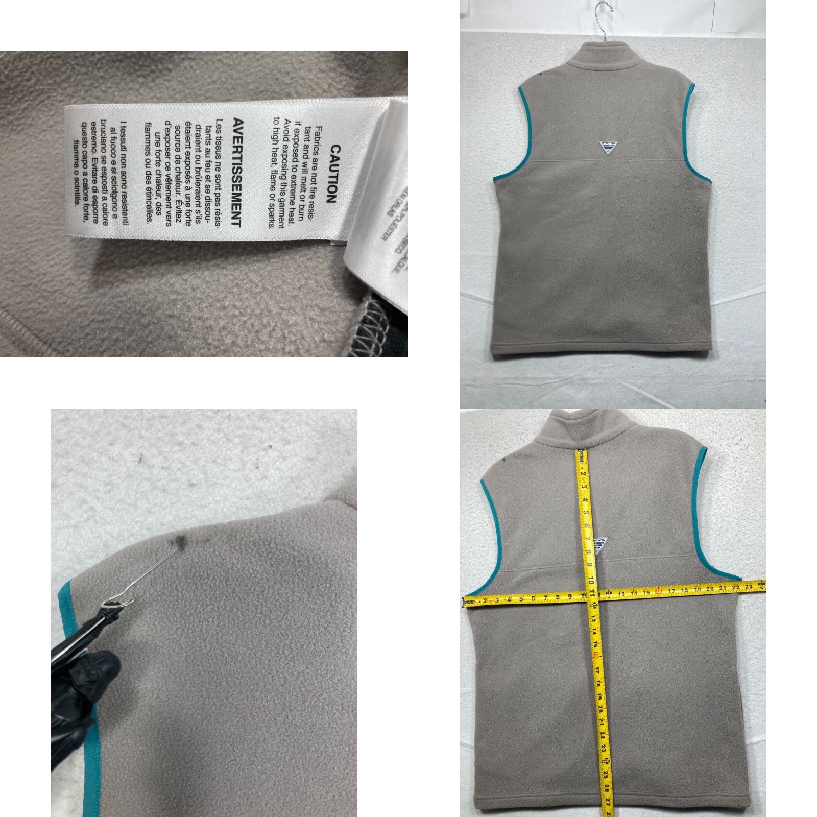 Vintage Columbia Mens Vest Medium Gray Fleece Sleeveless Zip Pockets Zippered Size US M / EU 48-50 / 2 - 8 Thumbnail