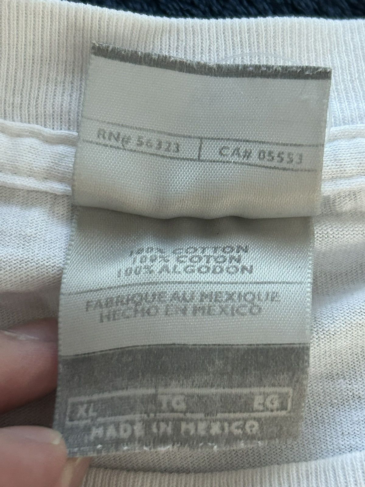 Nike × Vintage Vintage Nike Logo Tee White XL Size US XL / EU 56 / 4 - 6 Thumbnail