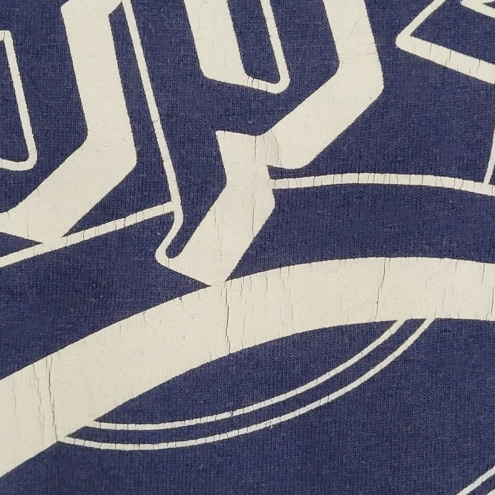 Vintage Vintage 90s Screen-Stars Shirt Women M/L 19x26 Navy-Blue USA Size L / US 10 / IT 46 - 11 Thumbnail