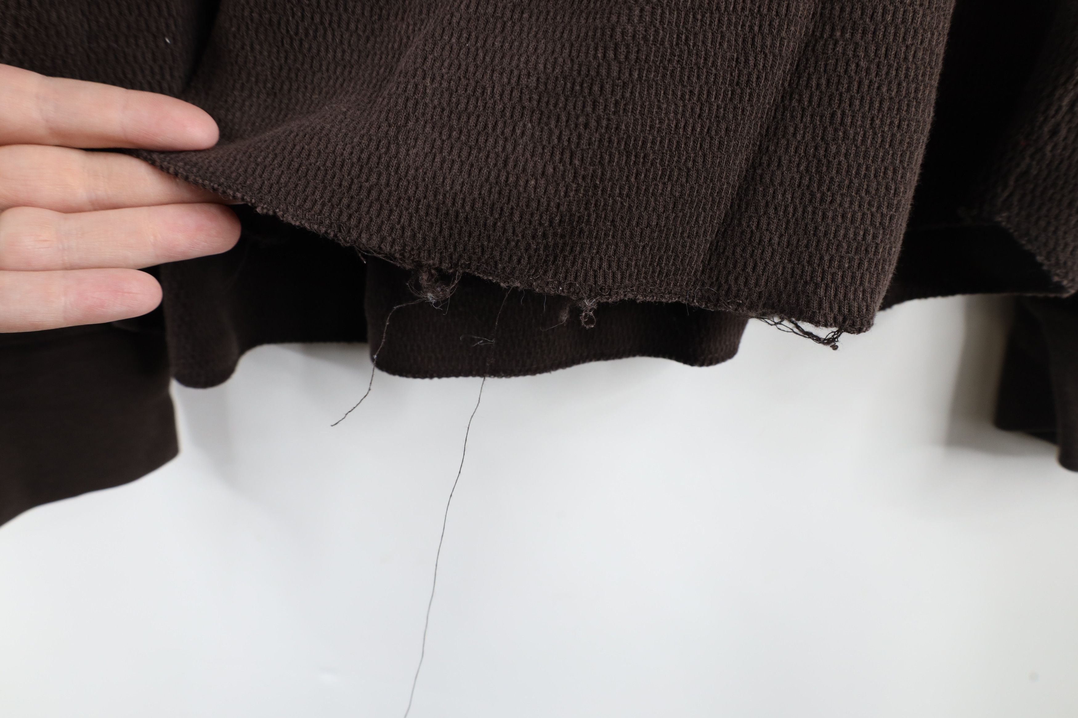 Gap × Vintage Vintage Gap Thermal Waffle Knit Long Sleeve T-Shirt Brown Size US L / EU 52-54 / 3 - 8 Thumbnail