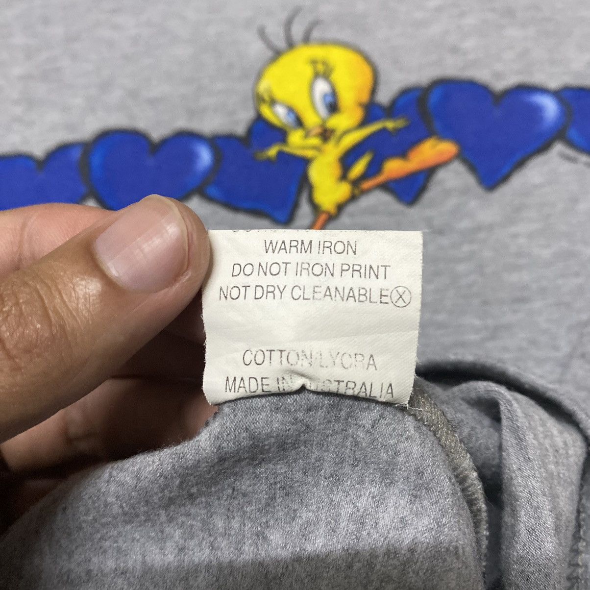 Acme Clothing VINTAGE 1987 LOONEY TUNES TWEETY RINGER T SHIRT Size US XXS / EU 40 - 11 Thumbnail