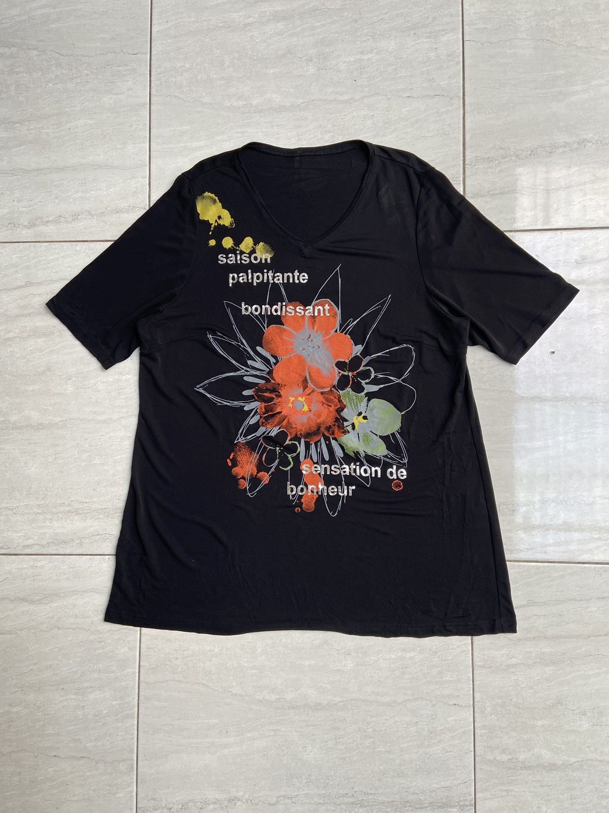 Designer × Japanese Brand × Yohji Yamamoto TROIS ONZE CINQ T-shirt Size US M / EU 48-50 / 2 - 6 Thumbnail