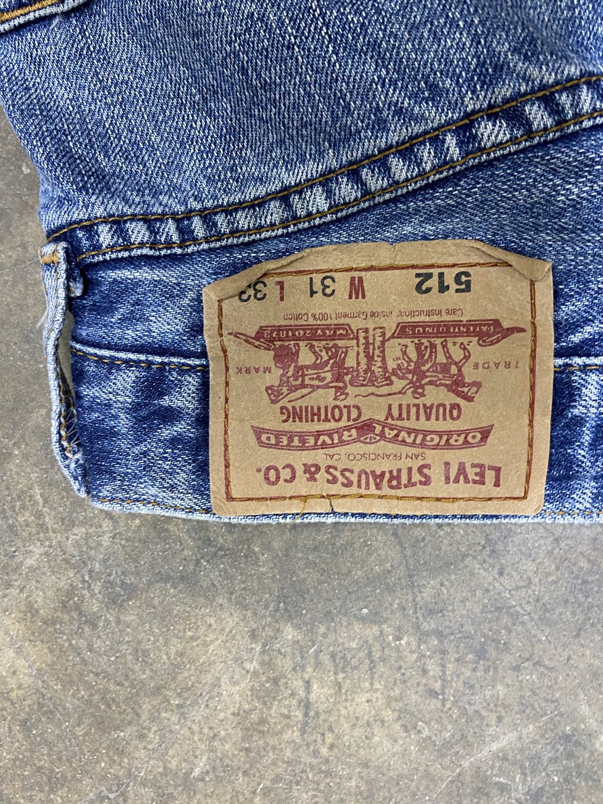 Levi's Vintage Levis jeans 512 patch work Size US 30 / EU 46 - 9 Thumbnail