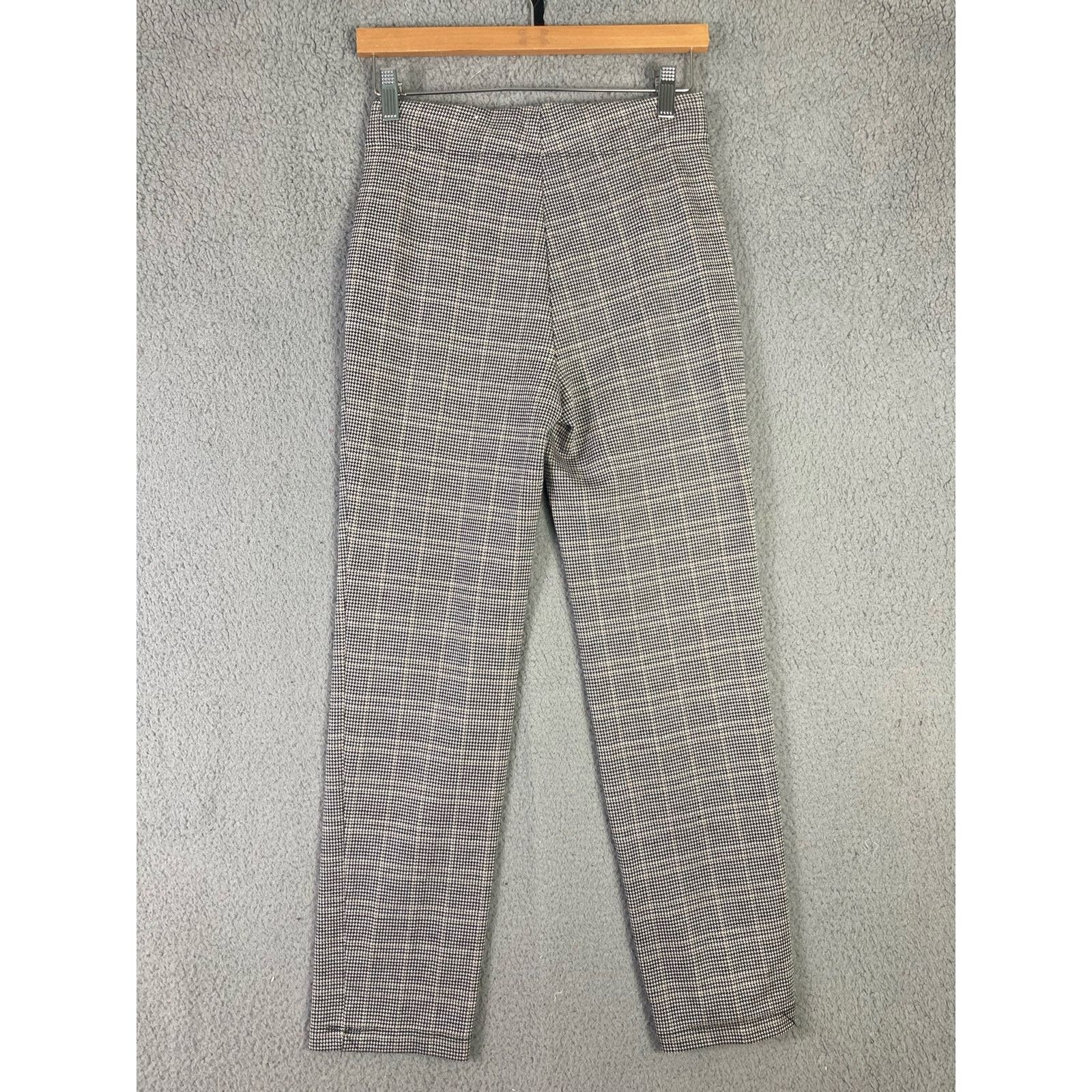 Other Max Studio Women's Plaid Slim Dress Pants Gray Size Small Size 26" / US 2 / IT 38 - 5 Thumbnail