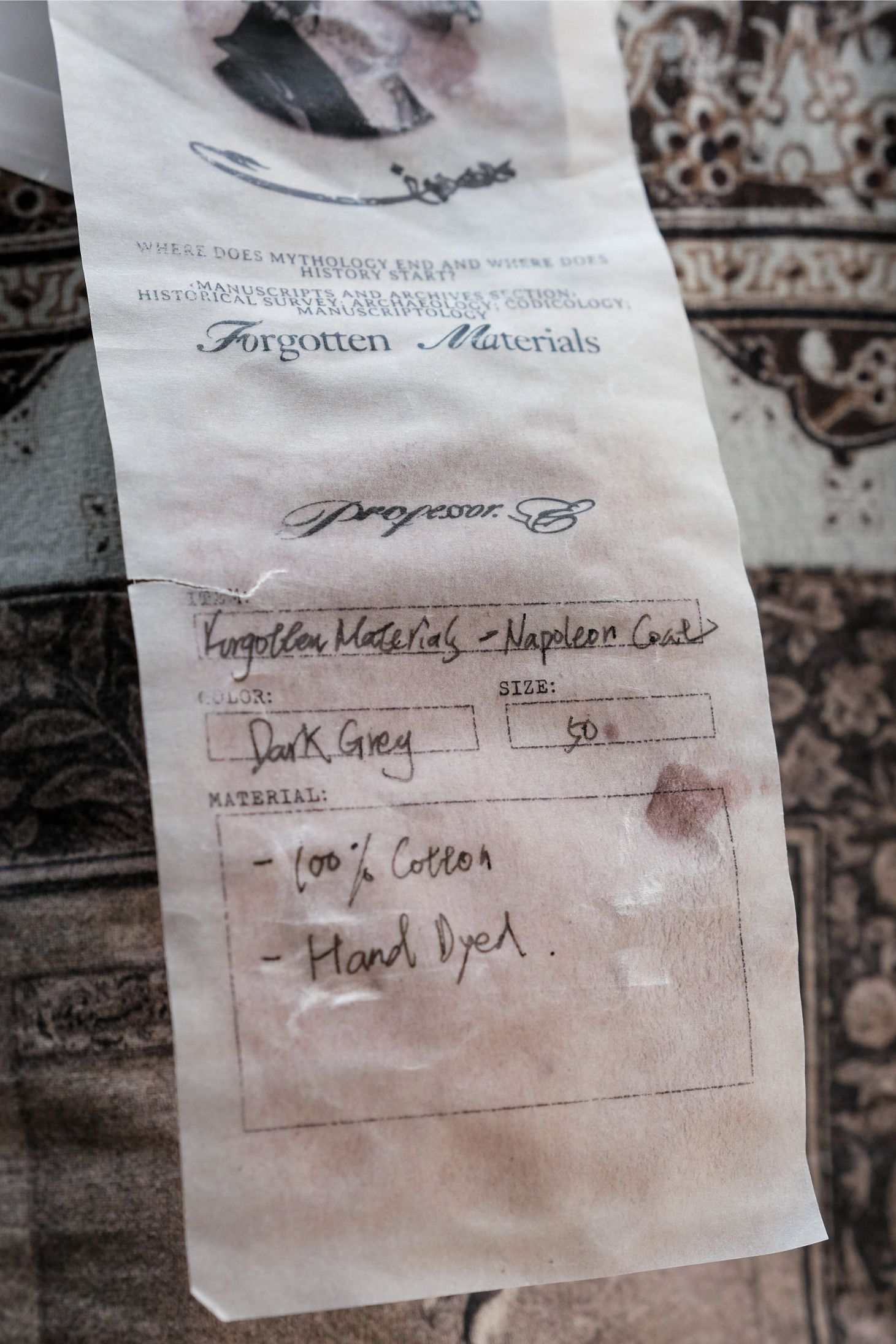 Professor.E Professor.E - FW22 Forgotten Materials Napoleon Coat Size US M / EU 48-50 / 2 - 11 Thumbnail