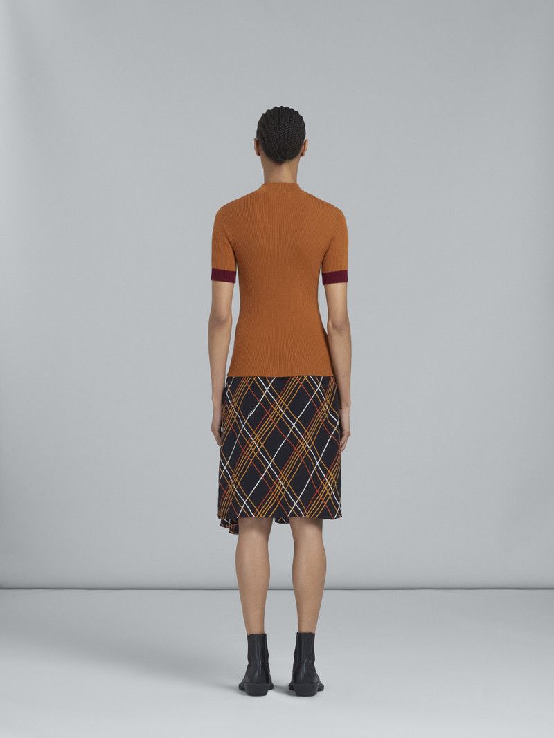 Marni o1y1125 Midi Skirt in Multicolor Size 26" / US 2 / IT 38 - 3 Thumbnail