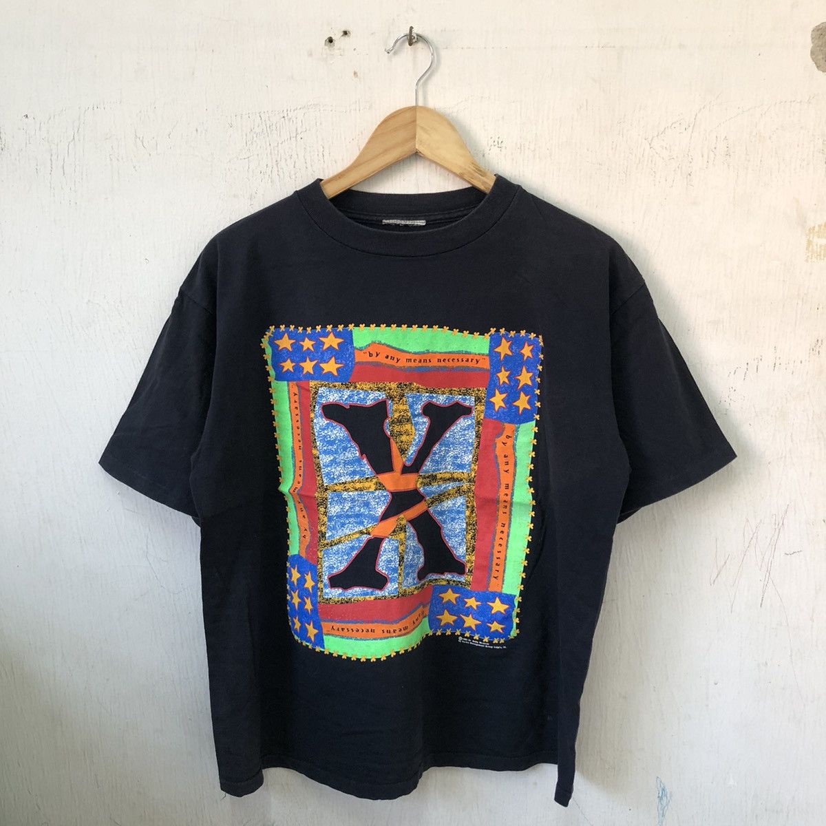 Vintage Malcom X Big Logo Faded Shirt Thrashed 🍒 Size US L / EU 52-54 / 3 - 1 Thumbnail